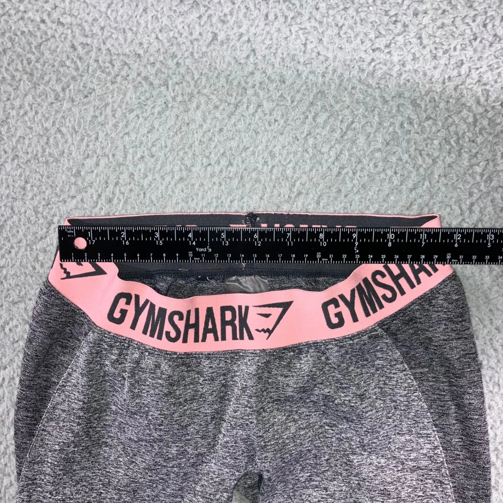 Gymshark Leggings Women Small Low Rise Flex Logo‎ Contour Gym Running Workout - Image 4