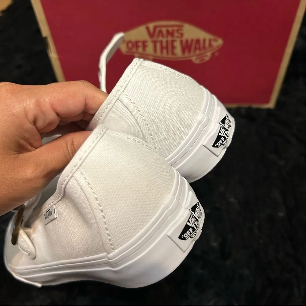 VANS Mary Jane white shoes sneakers women’s 8.5 new - Image 4