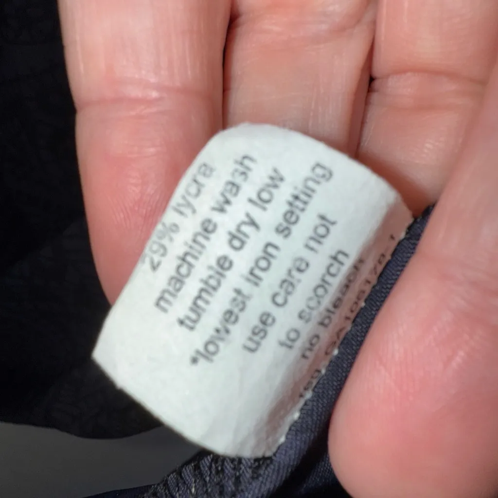 porto San Francisco Black Purple Printed 3/4 Sleeve‎ Midi Dress Size 0 Xs - Image 6