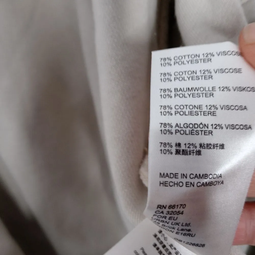 Free People JORDAN JACKET IN WASHED MUSLIN Size Small Tan - Image 8