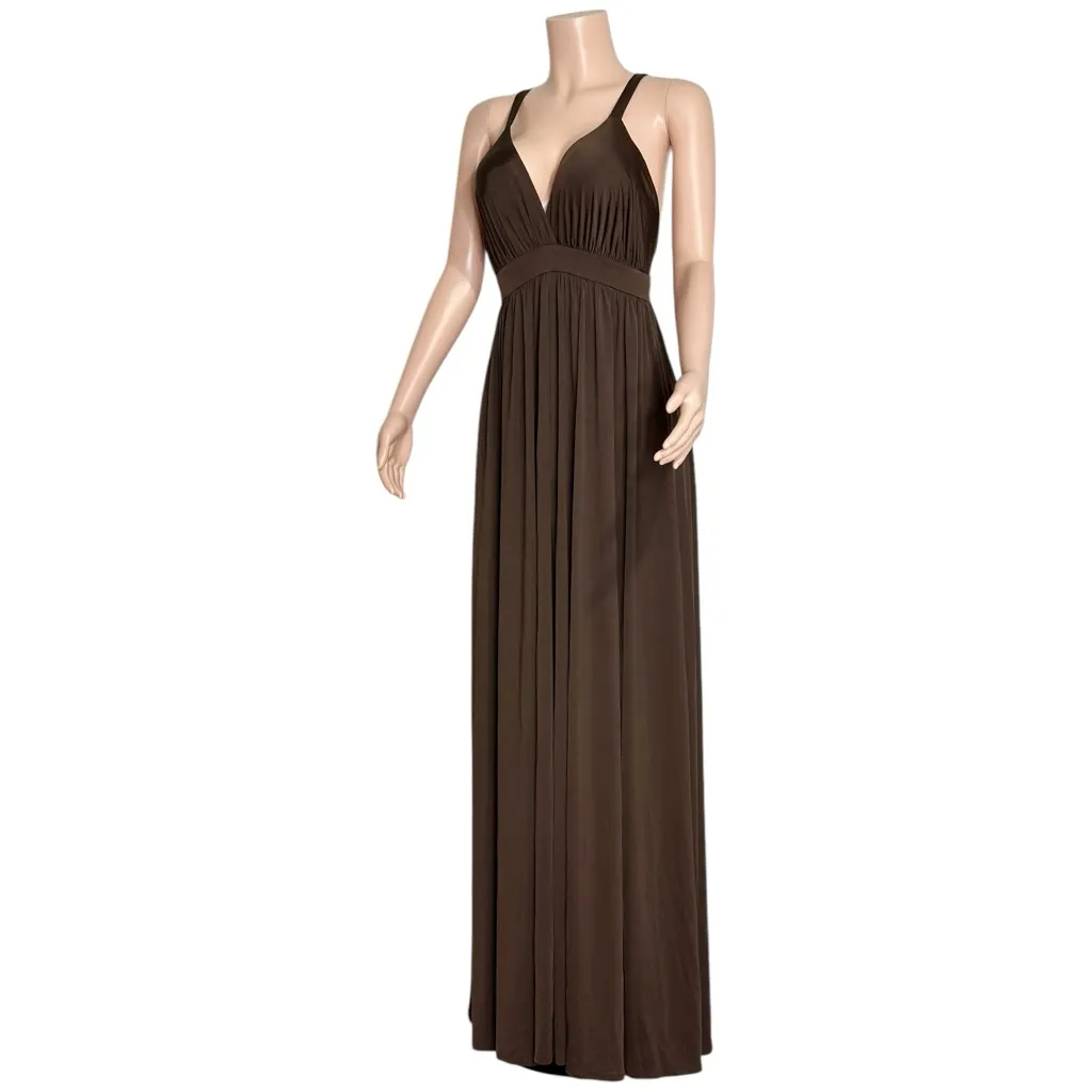 MICHAEL COSTELLO x REVOLVE Emmeline Maxi Dress, Brown, Small - Image 7