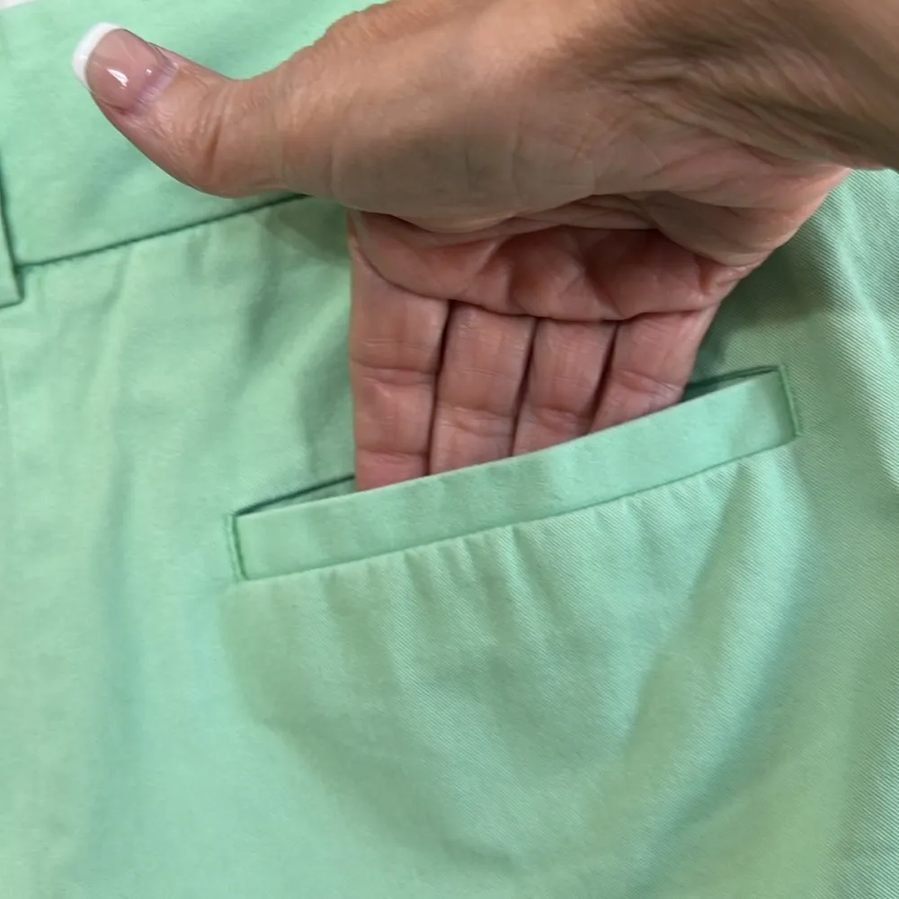 LOFT Lime Sherbert Green Flat Front  Shorts Size 4 - Image 3