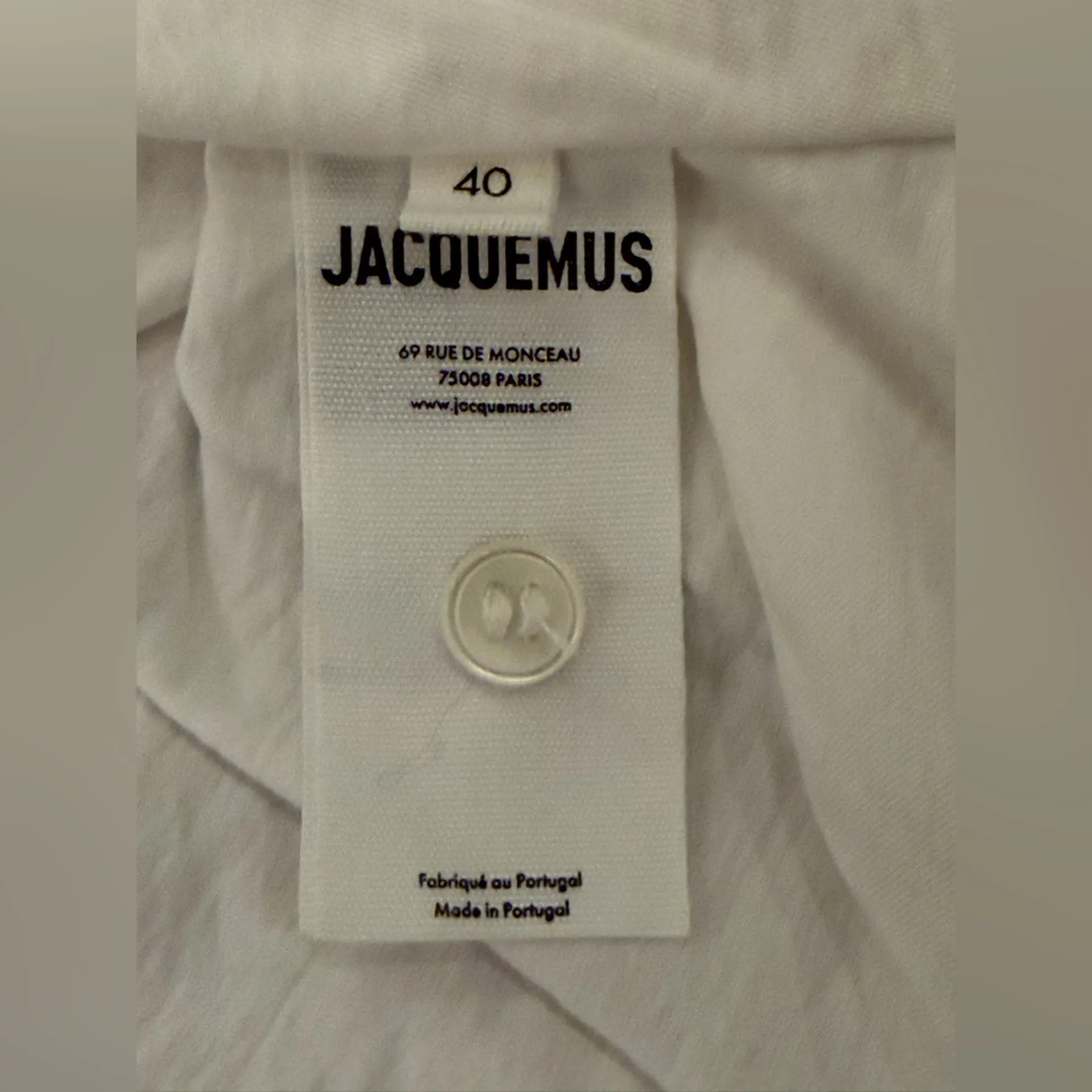NWT Jacquemus White Le Raphia 'La Chemise Bahia' Shirt Size 40 FR (US 8) - Image 10