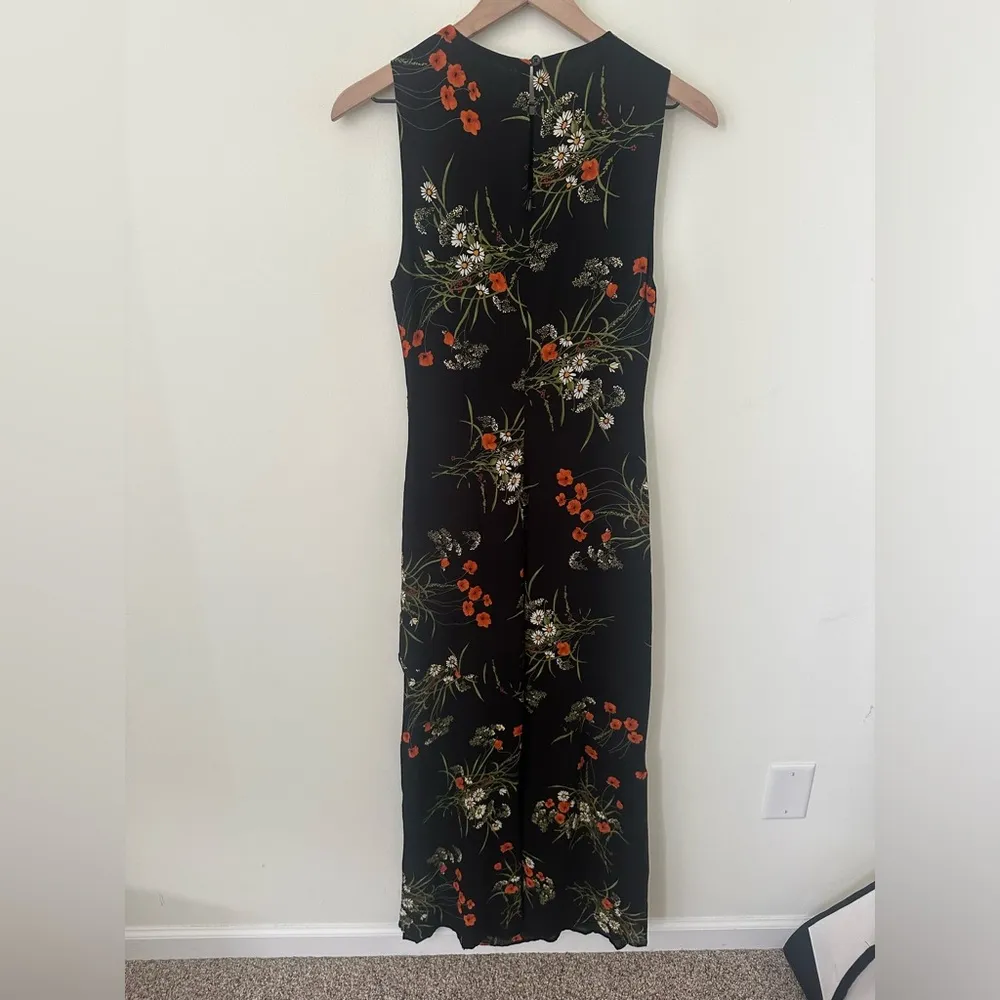 Reformation Ledger Maxi Long Formal Black Dress in Robyn Floral 0 - Image 5