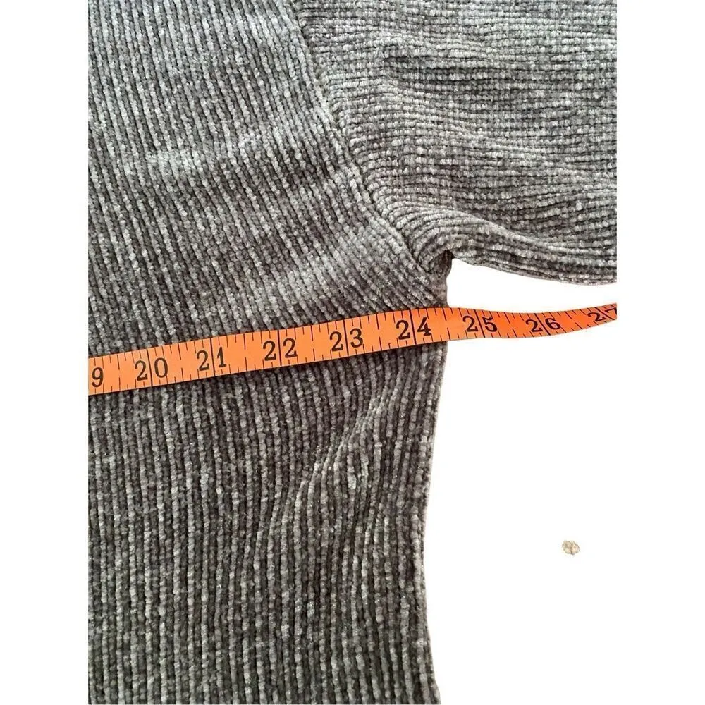 Knit Turtleneck Sweater Workwear Winter Casual School Green Size M - Image 8