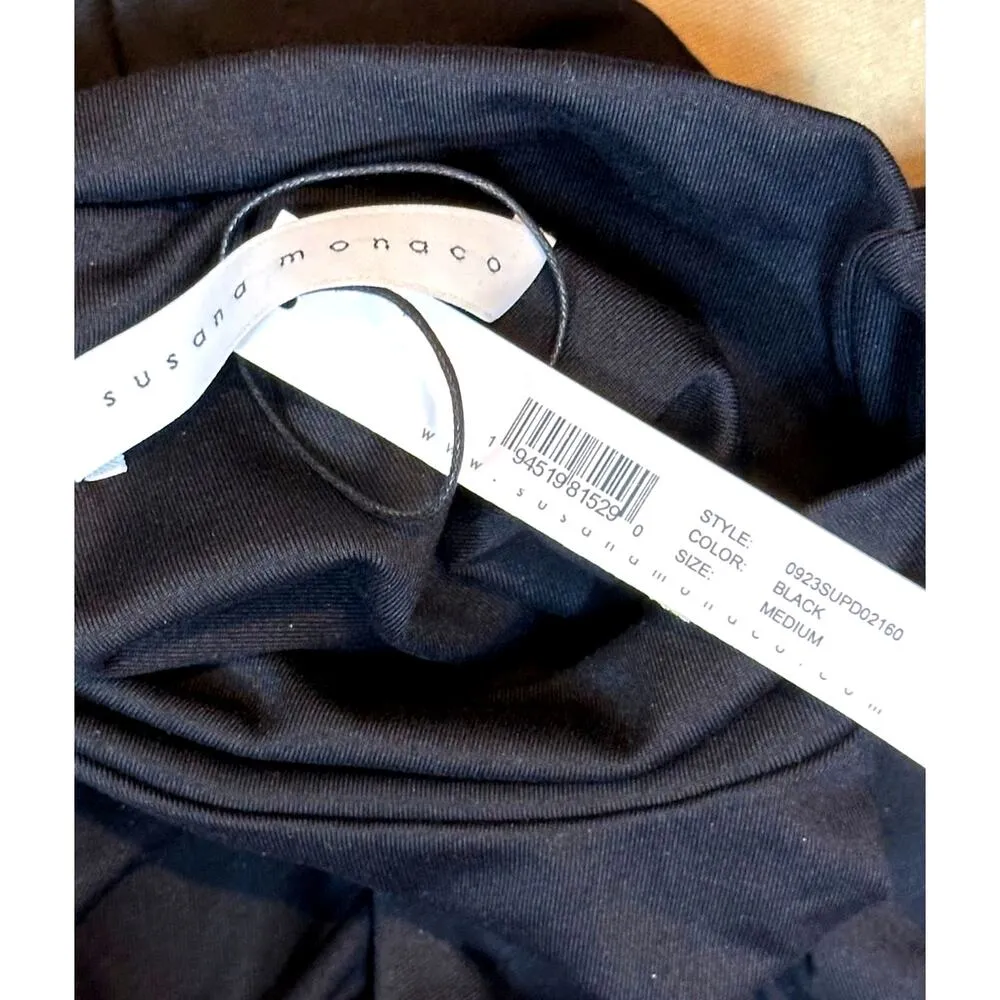 Susana Monaco Mock Underwire Dress Black M - Image 13