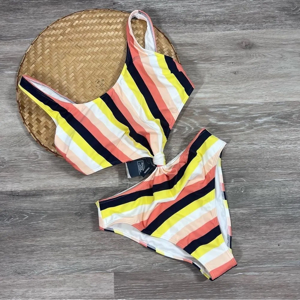 Abercrombie & fitch‎ cheekini striped one piece swimsuit - Image 2