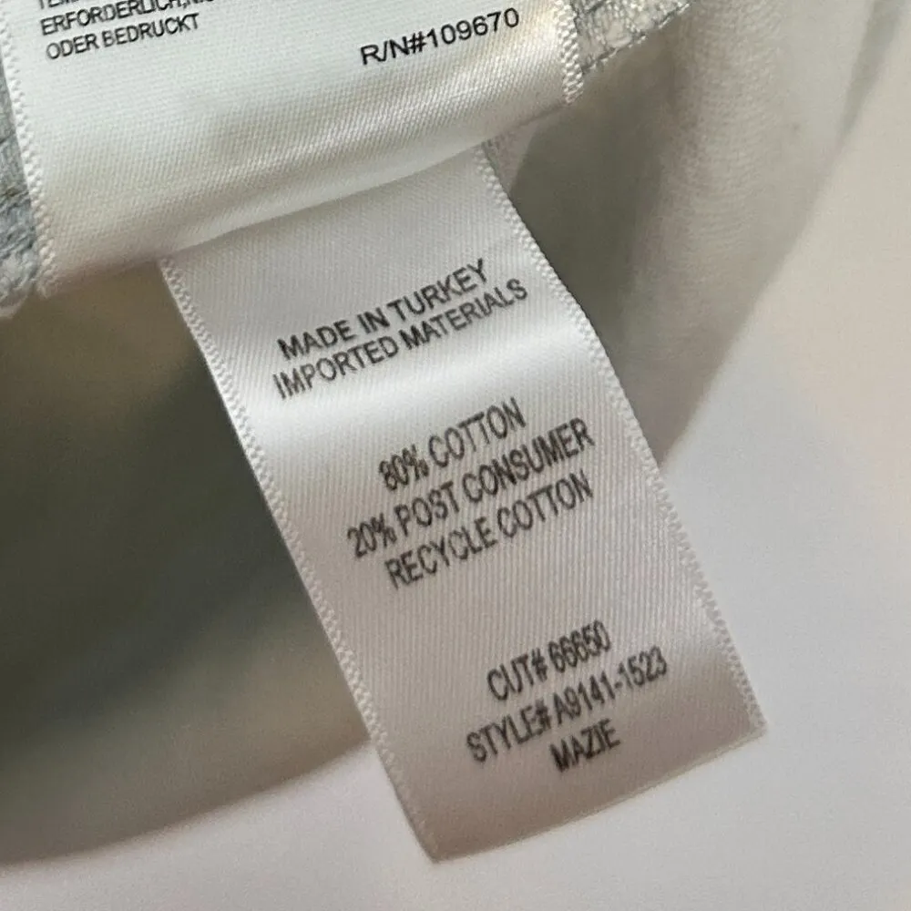 AGOLDE Mazie Long Sleeve Nonstretch Denim Shirtdress in Wash Vague Size Medium - Image 7