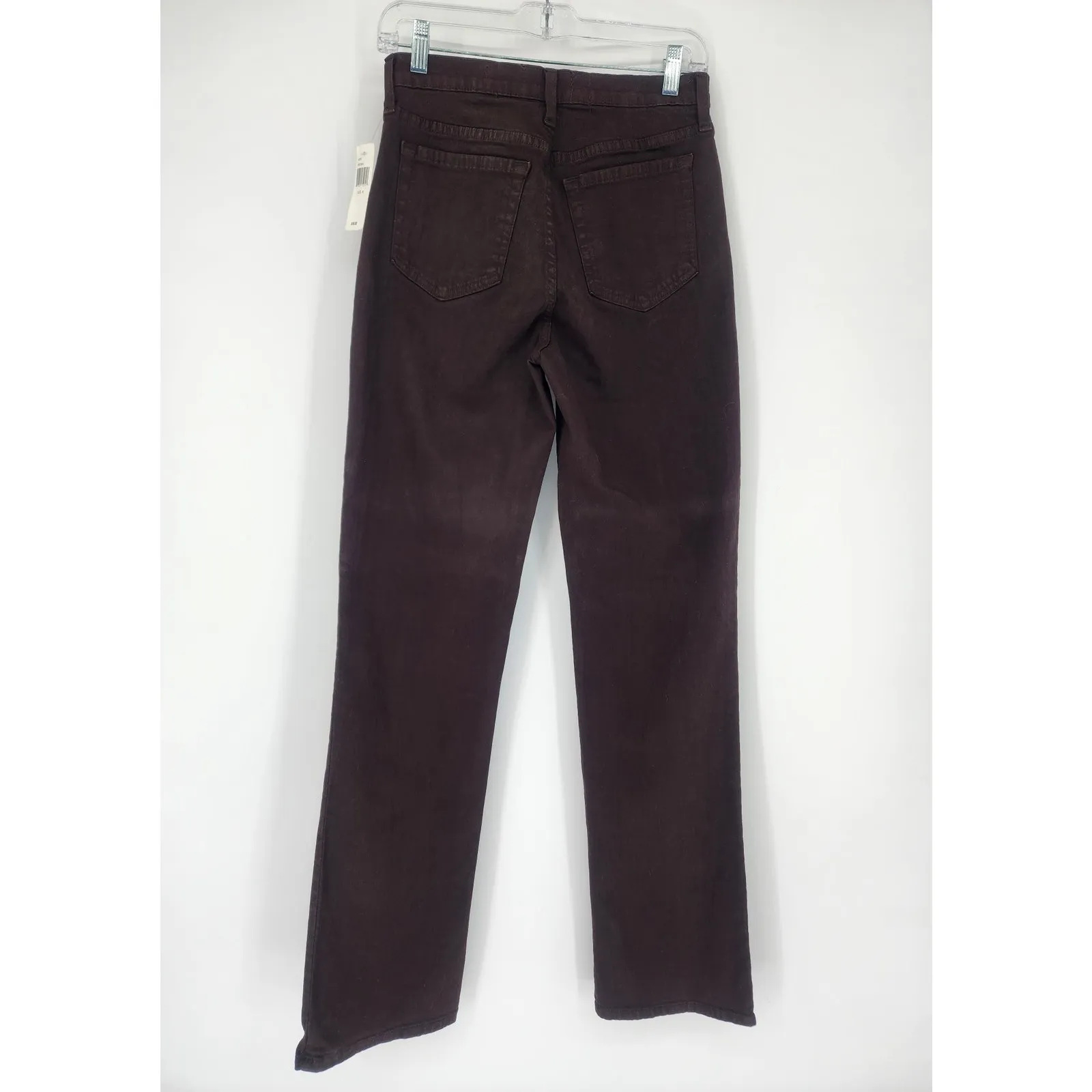NYDJ Brown Straight Leg Lift Tuck High Rise Jeans Women’s Size 6 NWT - Image 3