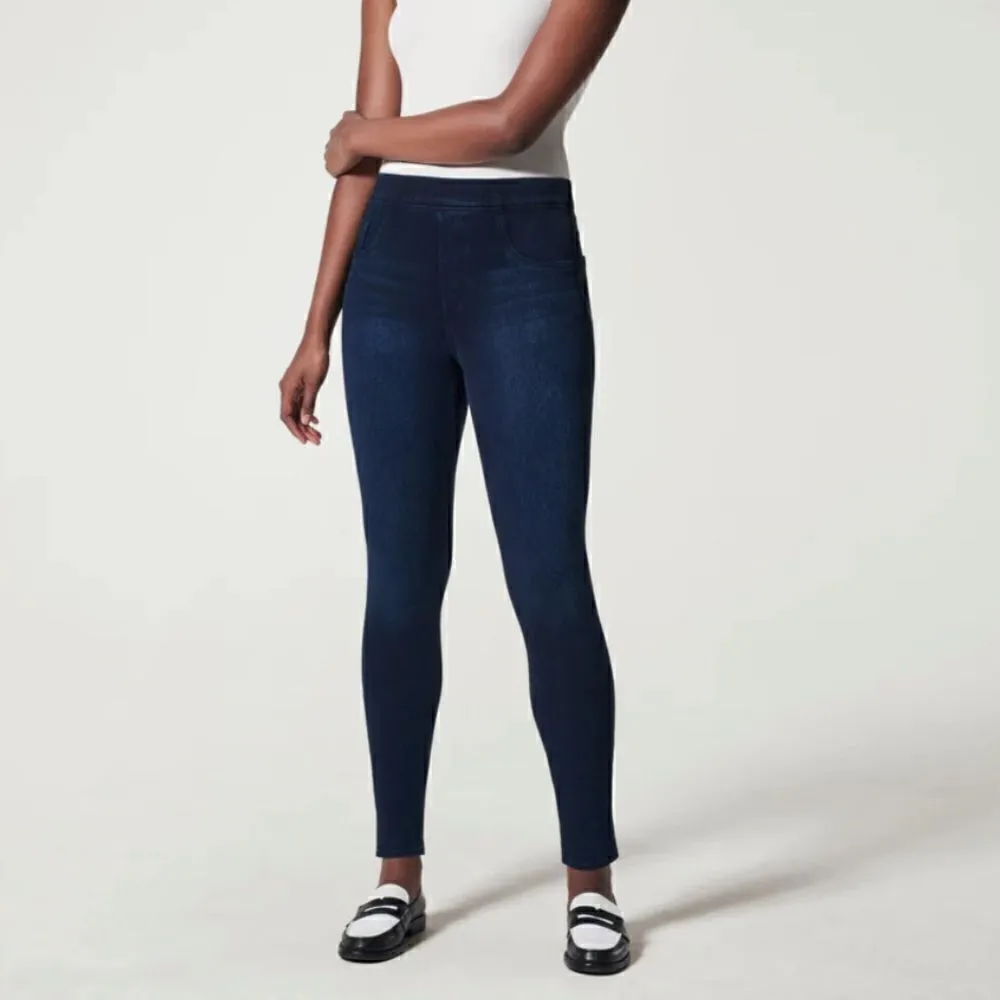 Spanx Jean-ish Ankle Leggings Twilight Blue Size Medium‎ - Image 2