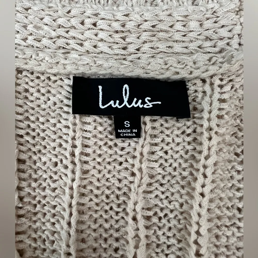Lulu’s Layer it On Cream Long Cardigan Sweater - Size S - Image 7