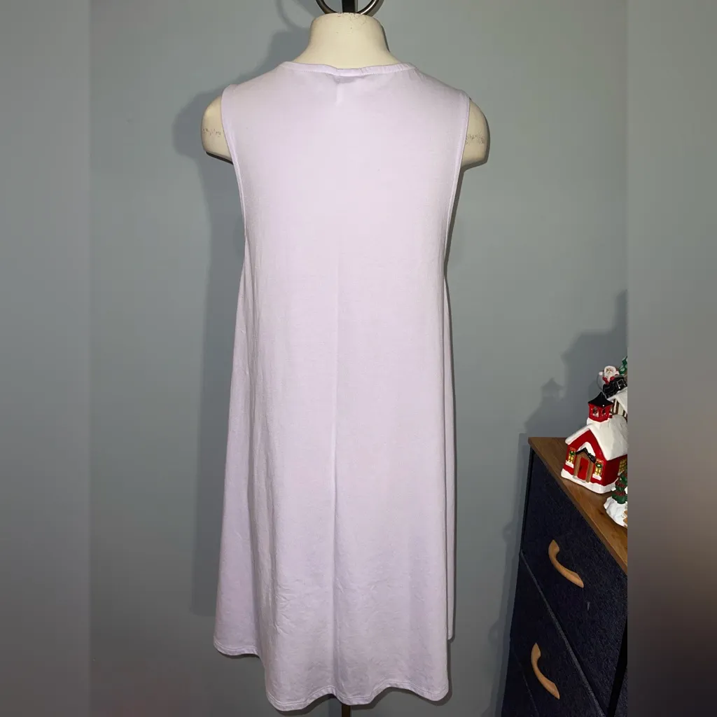 West Loop Light Purple Sleeveless Midi Dress size large - Image 2
