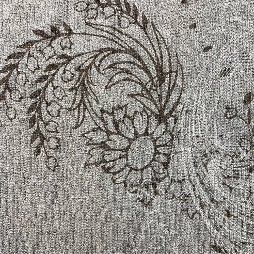 Erge Y2K thermal mall goth floral tee Gray Size XL - Image 3