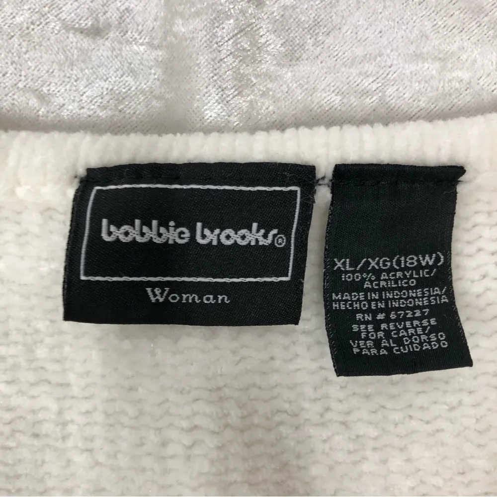 Bobbie Brooks ivory Soft Sweater size xl - Image 3