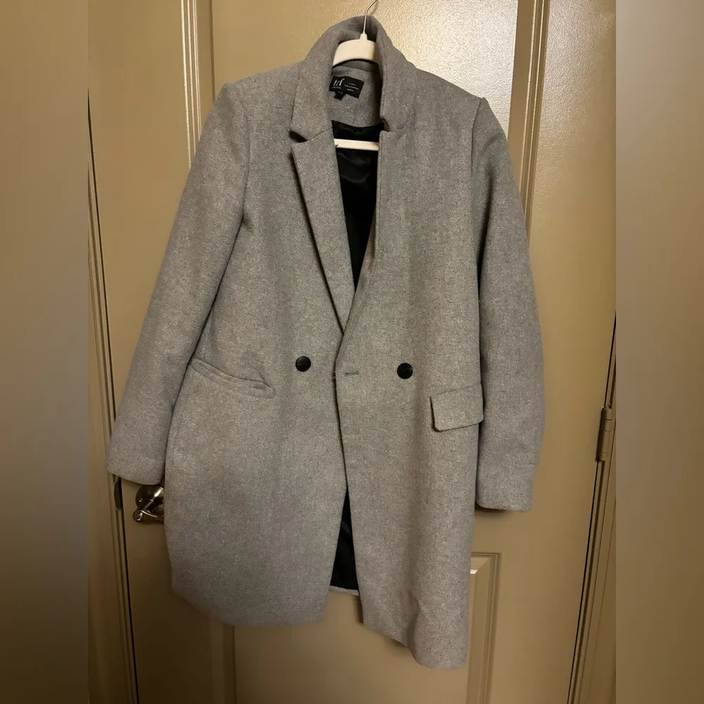 Wool blend double breasted coat - Image 5