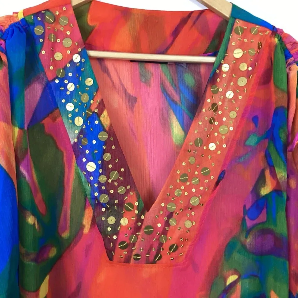 Natori Bengal Multi Swim Coverup Size XS/S - Image 3