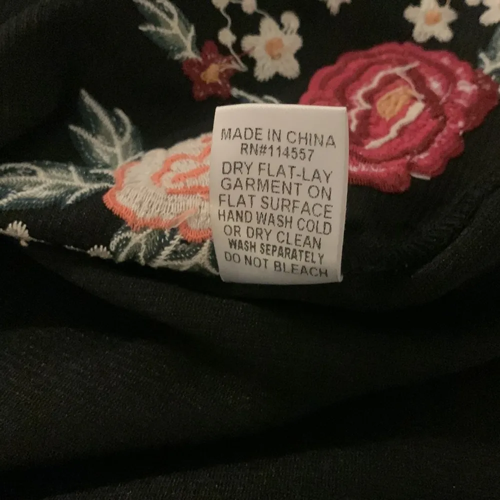 THML Black Embroidered Mini Skirt! - Image 6