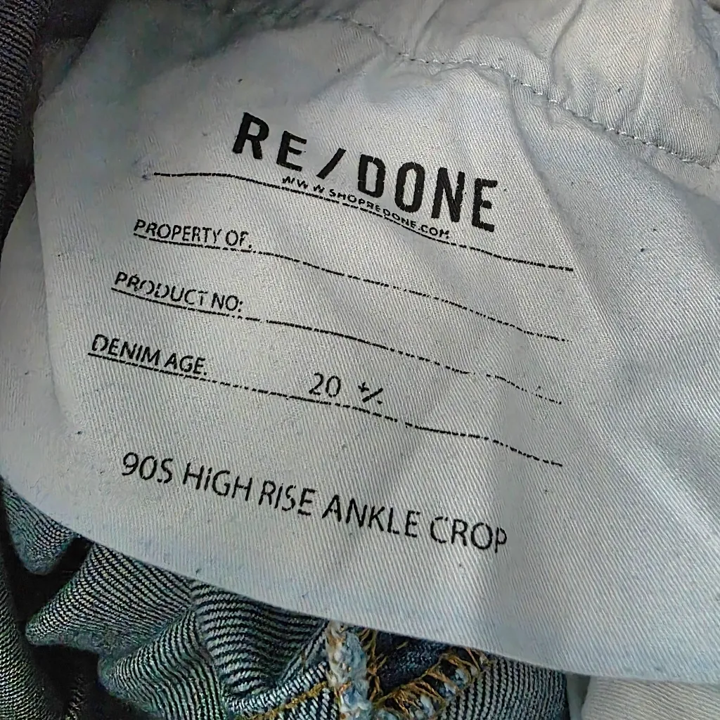 Redone 90s High Rise Indigo Jeans 30 - Image 11