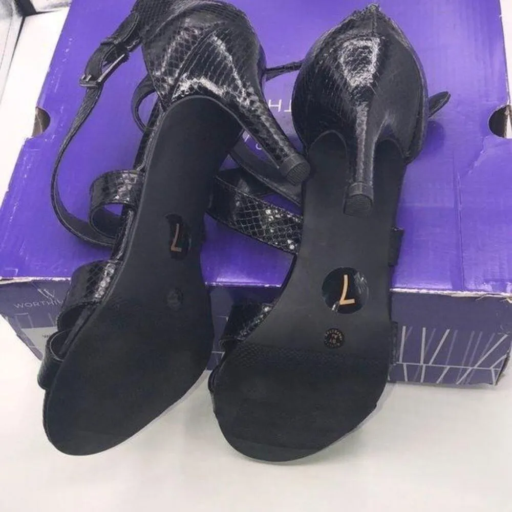 Worthington Black Snake Skin sandals - Image 8