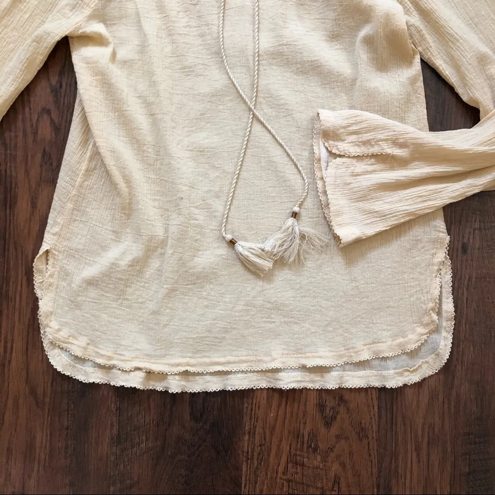 FREE PEOPLE boho gauze cotton top - Image 6