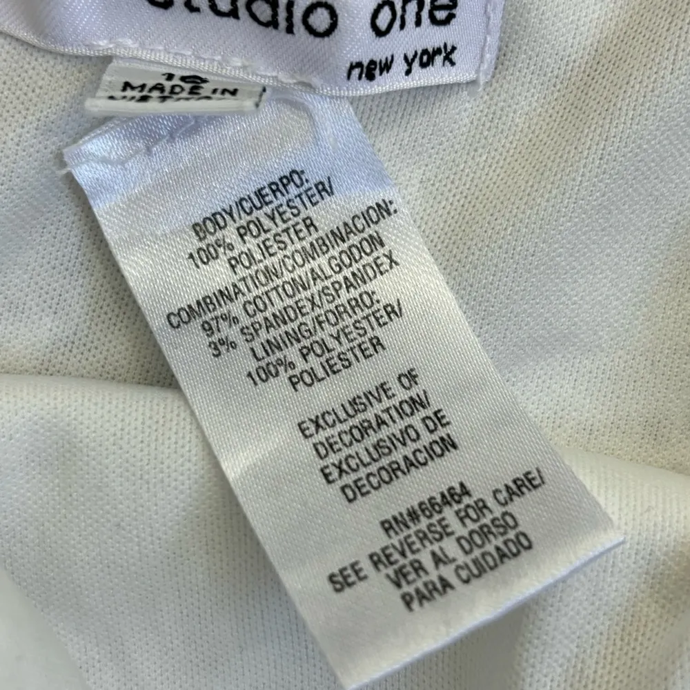 New York White Lace Sleeveless Fit & Flare Dress Women’s Size 16 - Image 6