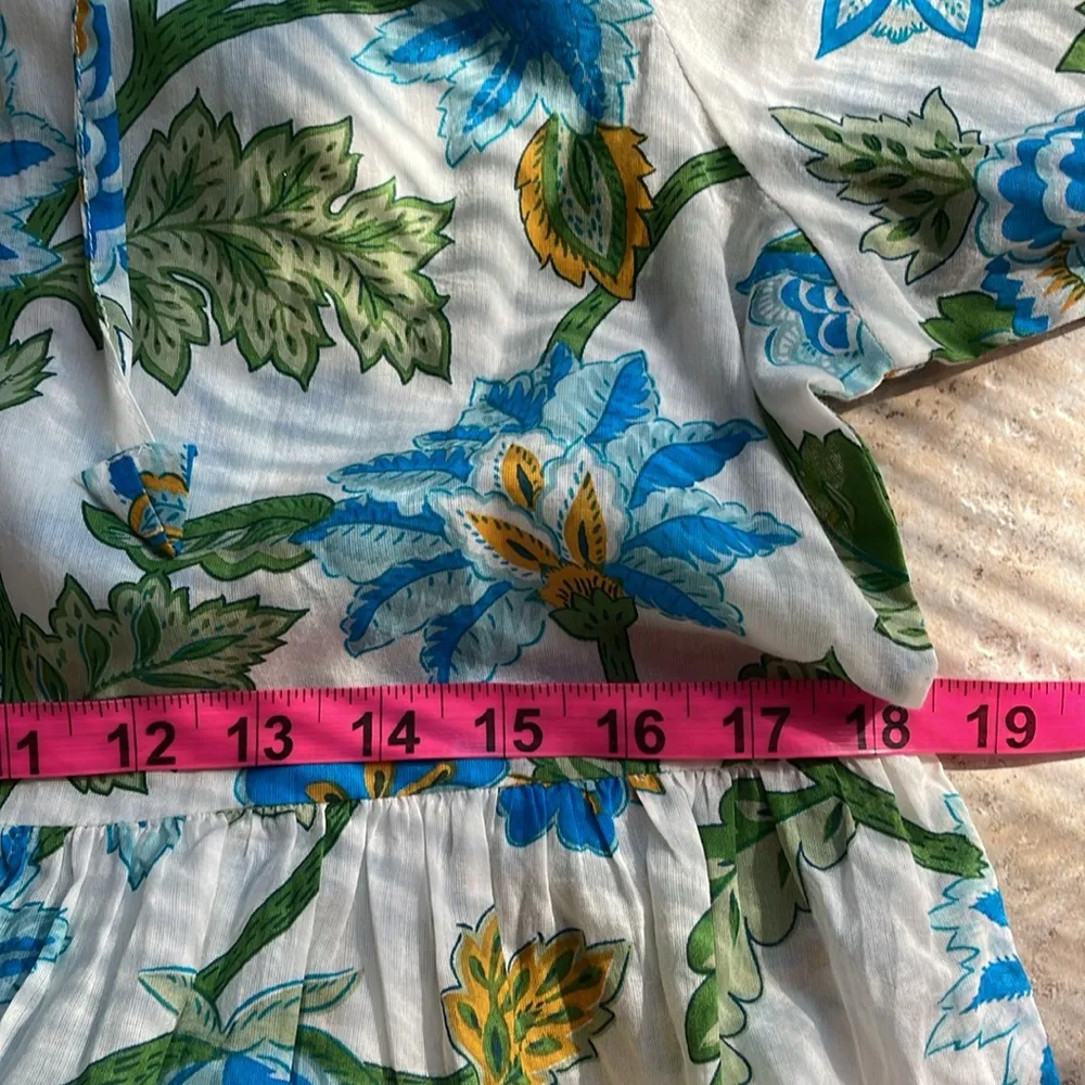 TUCKERNUCK Sea Glass Chintz Long Sleeve Salty Paloma Caftan Dress - Image 14