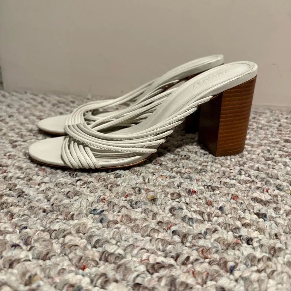 SCHUTZ Pearl Evangeline Block Heel Slide Sandal- Size 9 - Image 8