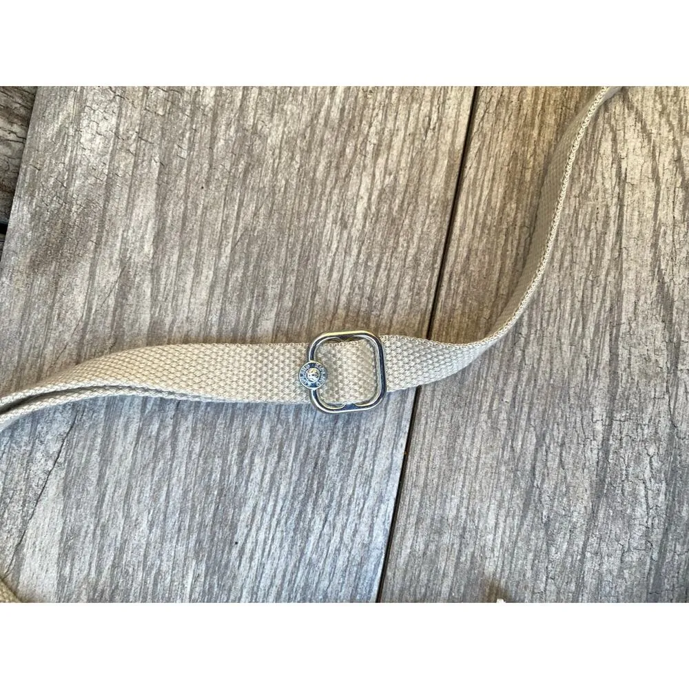 Kipling Cream Nylon Crossbody Bag with Monkey Charm – Adjustable Strap - Image 6