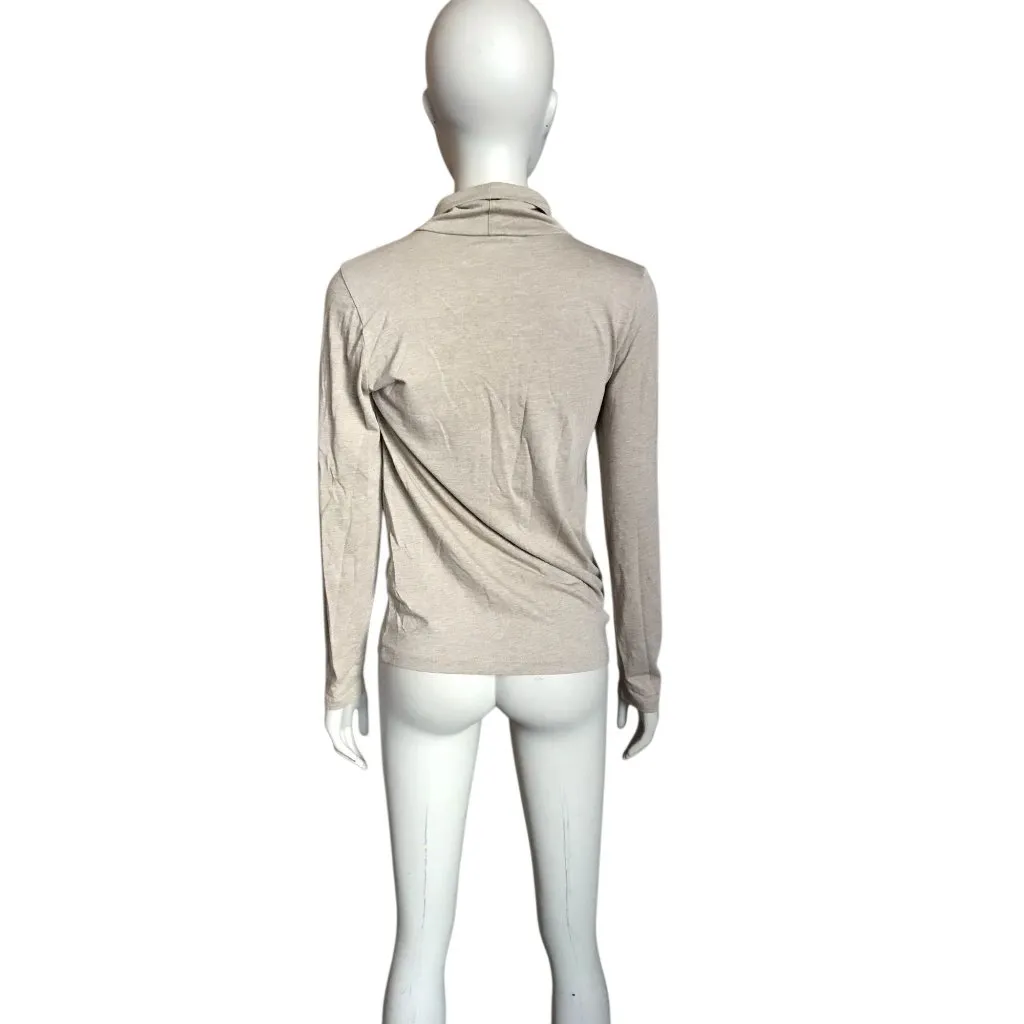 J. Crew Factory Light Brown Turtleneck Top - Image 4