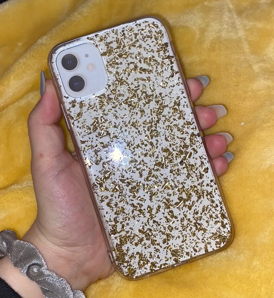 Gold Flakes iPhone 11 Case - Image 3