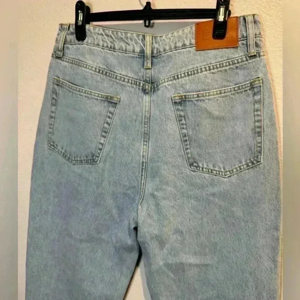 Princess Polly Holland Ripped High Waist Straight Leg‎ Jeans Size US 10 - Image 5