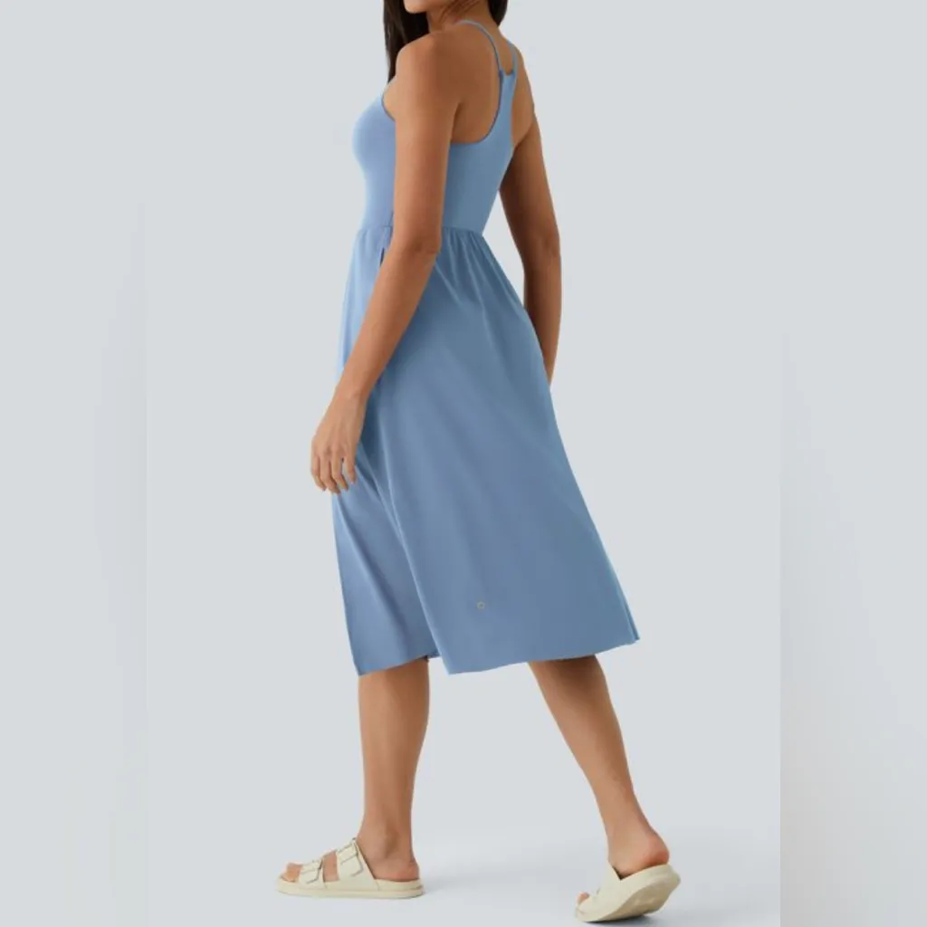 HALARA Every Day Midi Chill Dress in Blue XL Casual - Image 2