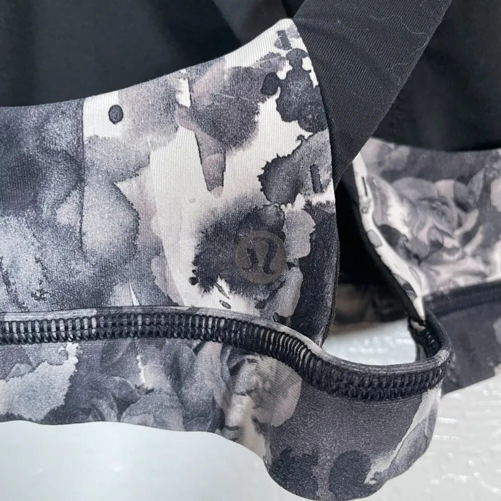 Lululemon Women 8 Mini Obscurred Black Dusty Mauve Run Stuff Your Bra III Pocket - Image 5