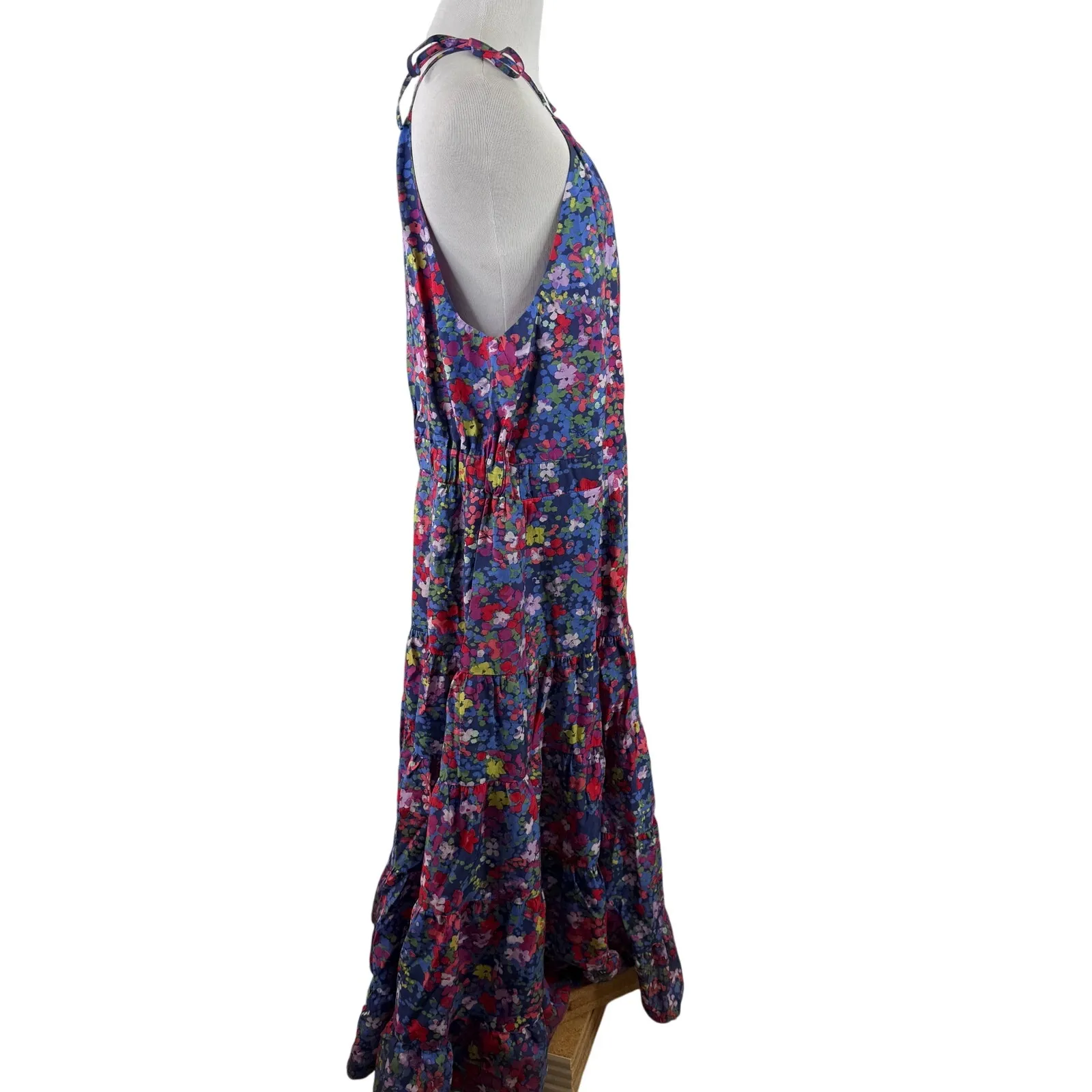 Summersalt The High Neck Tiered Painted Meadows Floral Maxi Dress Size XL - Image 4