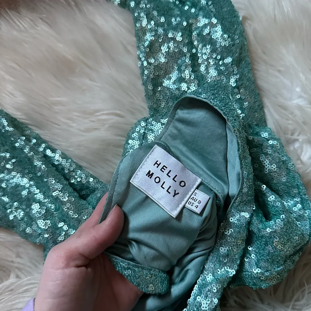 HELLO MOLLY Dear Emilia Azalea Maxi Dress In Aqua - Image 10