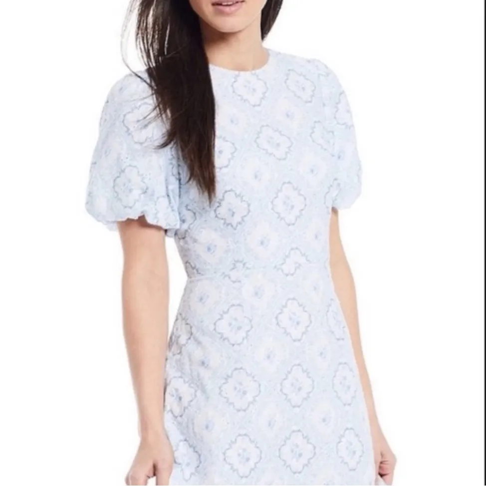 Antonio Melani Light Blue Patterned Maxi Dress - Image 4