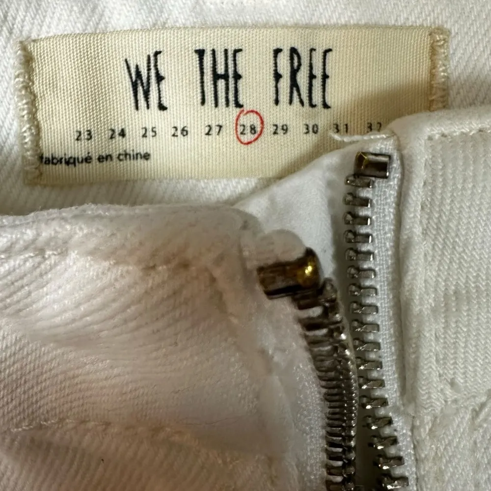 Free People Zip It Up Mini Skirt in Vintage White Size 28 - Image 8