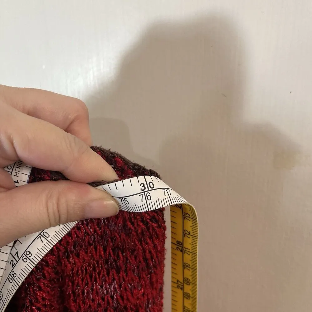 Georgina Estefania Sweater Fit M L XL XXL Mini Dress Sleeveless Boho Artsy Sexy Red Size 3X - Image 8