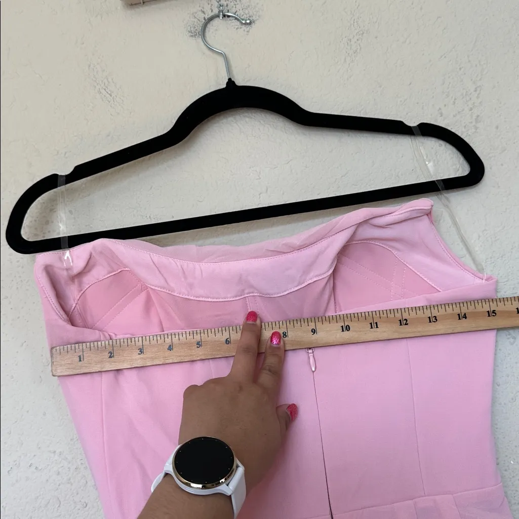 House of CB Adrienne‎ Pink Quartz Strapless Gown NWOT size M A-C - Image 7