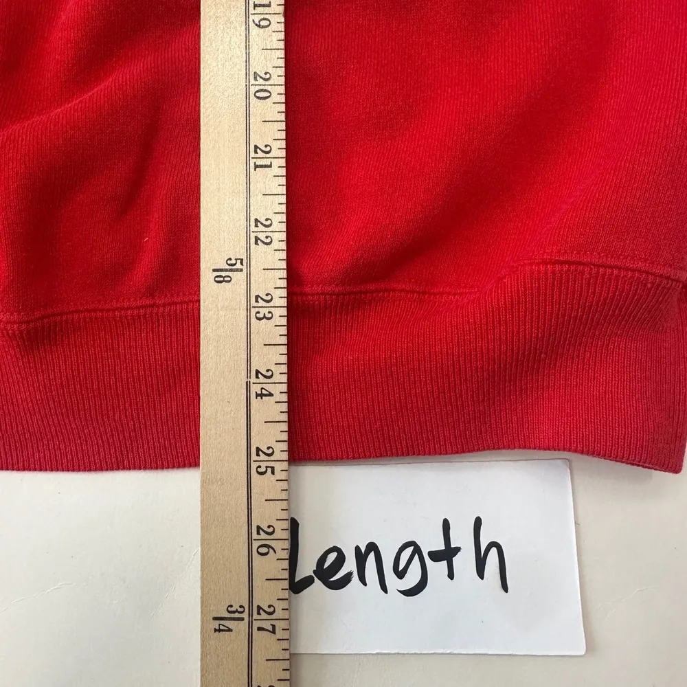 Vintage Hanes Christmas Sweatshirt Horse Sleigh Graphic Crewneck Red Women Large - Image 8