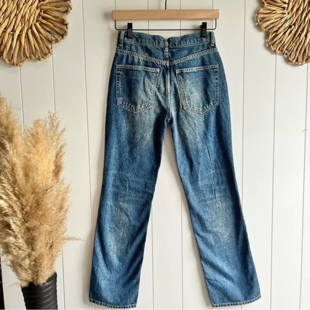 Free People jeans straight leg pants cotton denim - Image 2