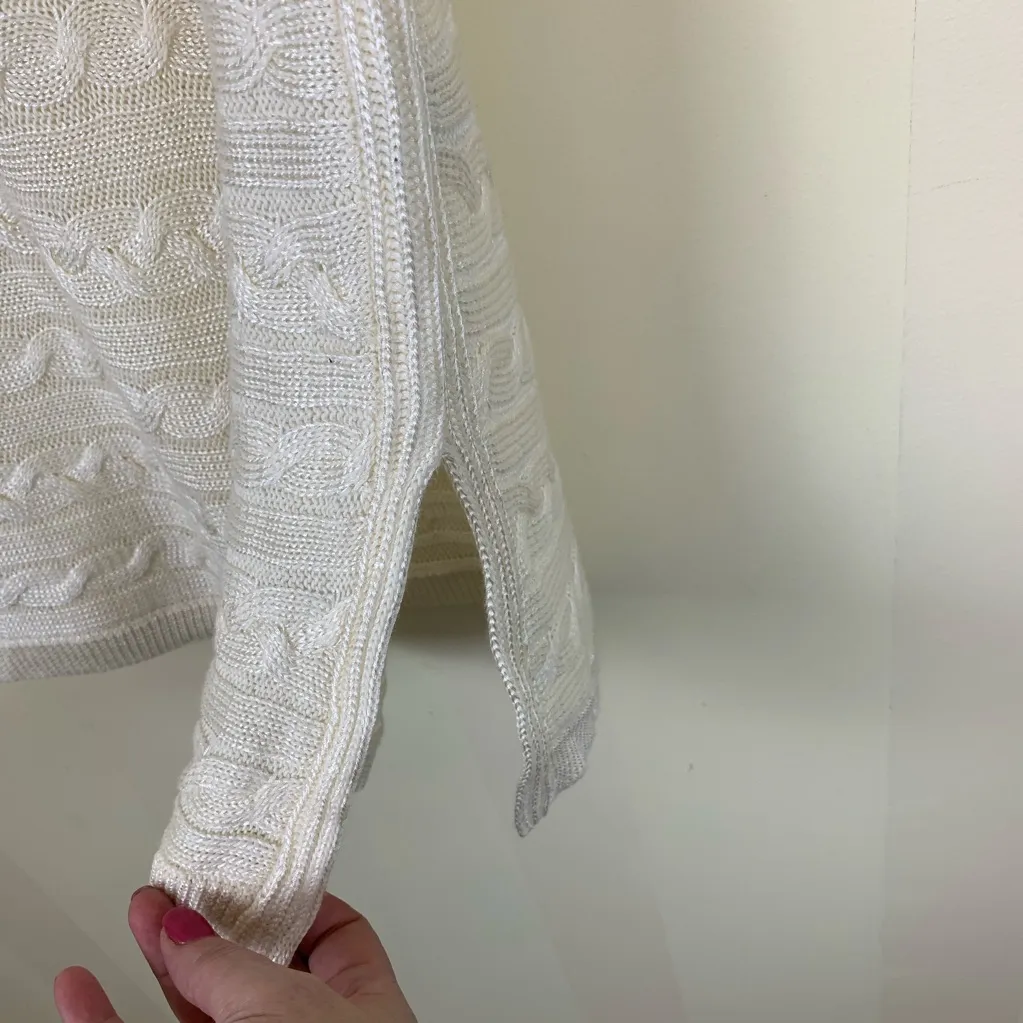 Ralph Lauren Cable Knit Sleeveless Sweater Tunic - Image 4