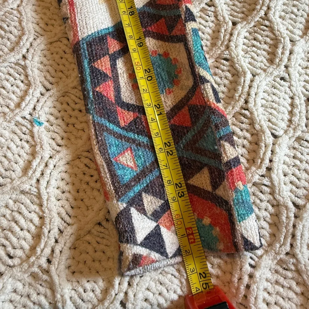 Gaze Geometric Patterned Sweater size S Red - Image 9