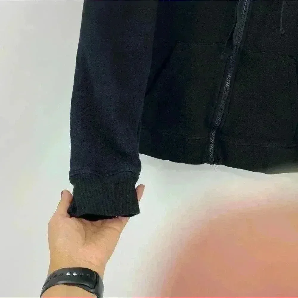 Z by Zella Full Effect Women's Black Zip Activewear Casual‎ Sweater Size L - Image 9