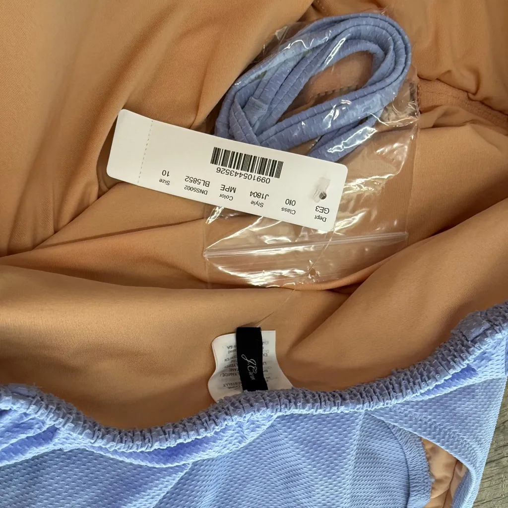 J CREW Ruffle underwire one-piece swimsuit‎ in piqué nylon with rickrack trim 10 - Image 6