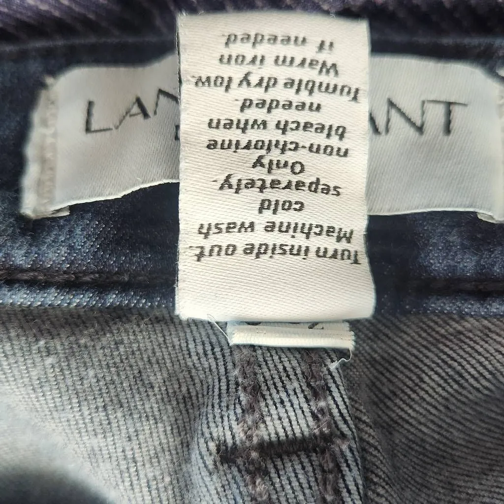 Lane Bryant Cropped Jeans Size 22 Plus Size Cropped Denim with Faded Details - Image 7