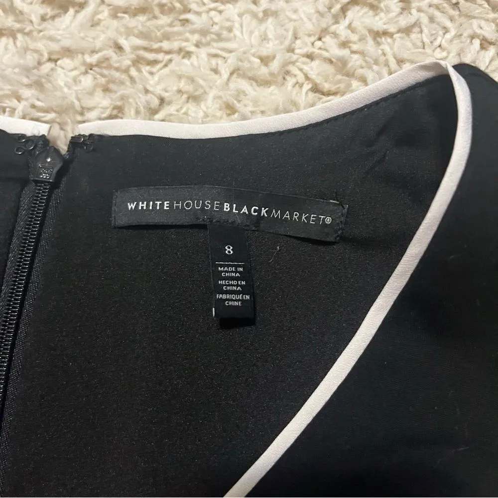 White House Black Market SL Piped Knit Sheath size 8 - Image 5