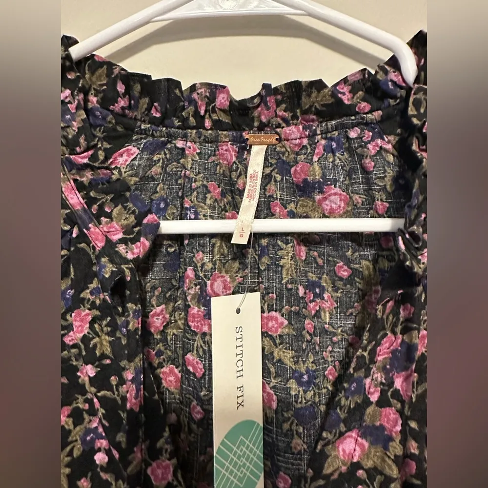 NWT Free People Meant To Be Blouse Size L - Image 6