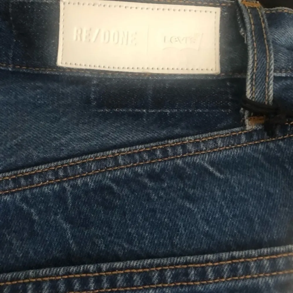 REDONE LEVIS BOYFRIEND INDIGO HIGH WAIST 90’S CUTOFF DENIM SHORTS 23 - Image 5