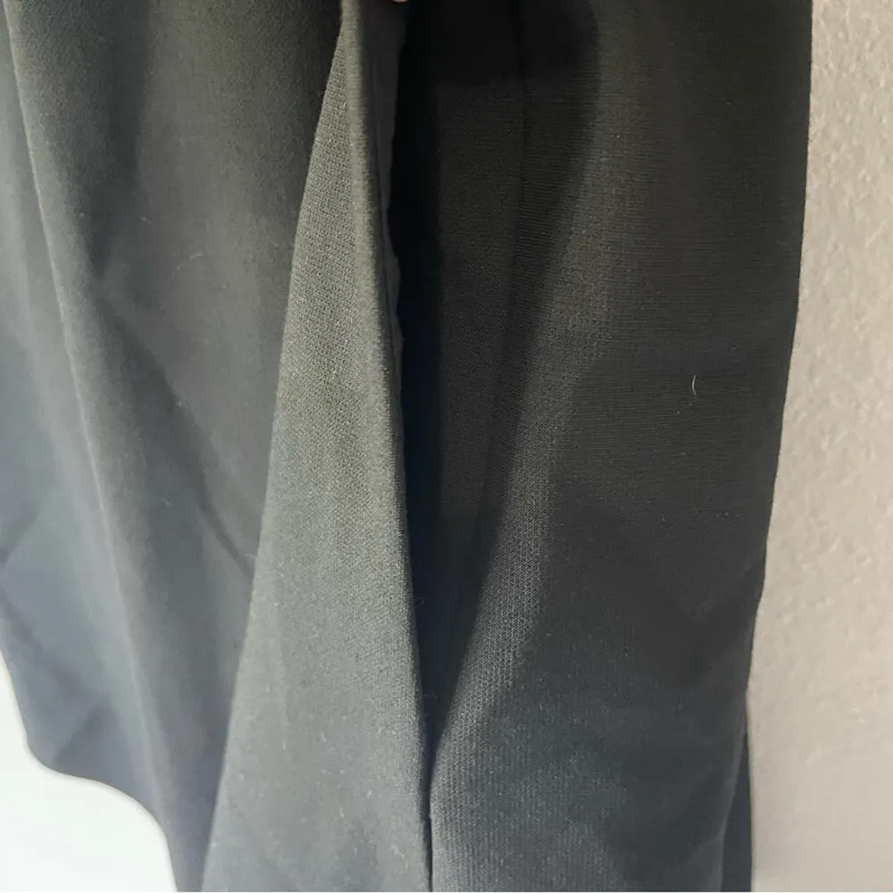 Tibi Black Dress 6 Womens Cap Sleeve Knee Length Career Pleated Knee Length - Image 2